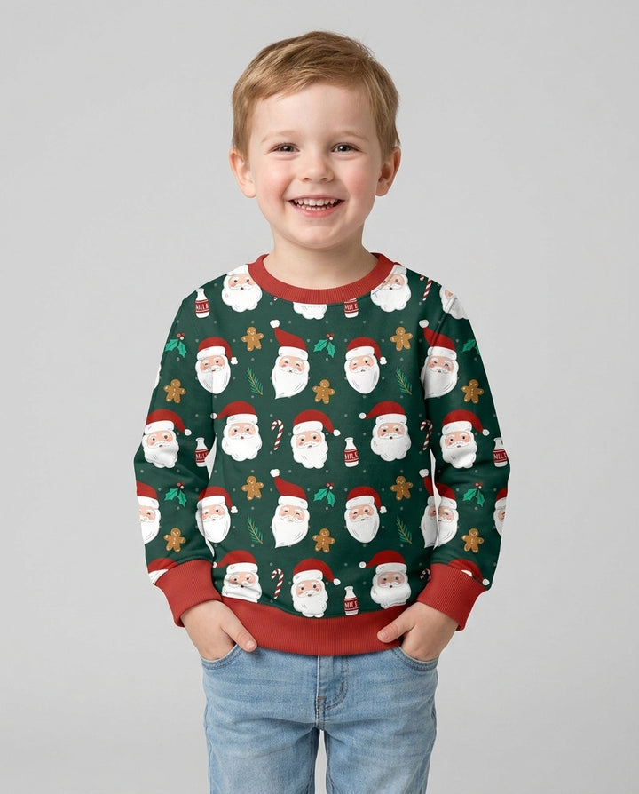 Christmas Sweet Santa Bamboo Crewneck Sweatshirt