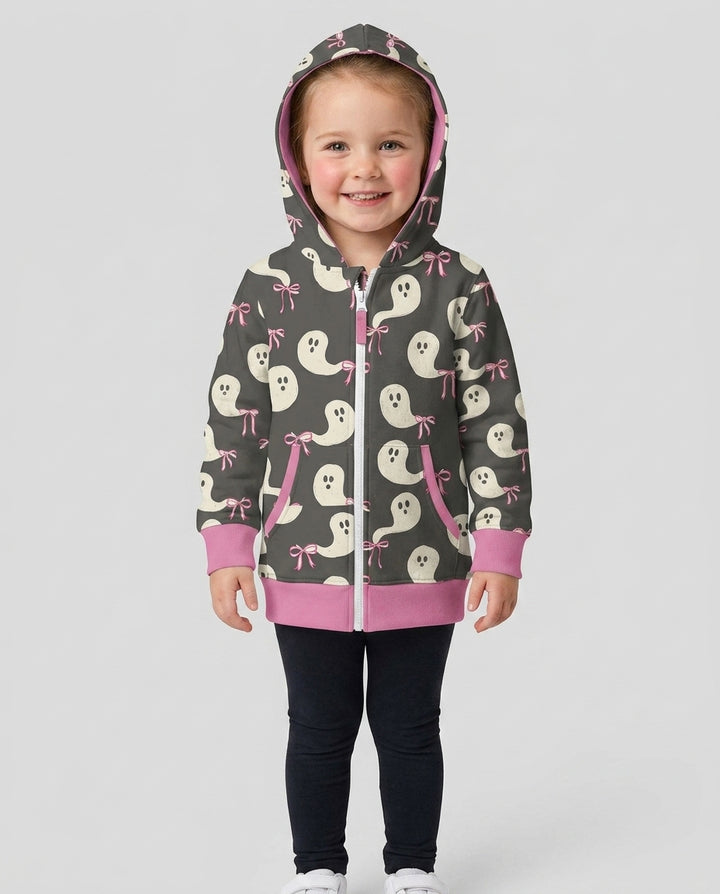 Little Ghosts Bamboo Zip Hoodie