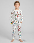 Colorable Matching Color Gingerbread Bamboo Two Piece Long Sleeve Pajama Set