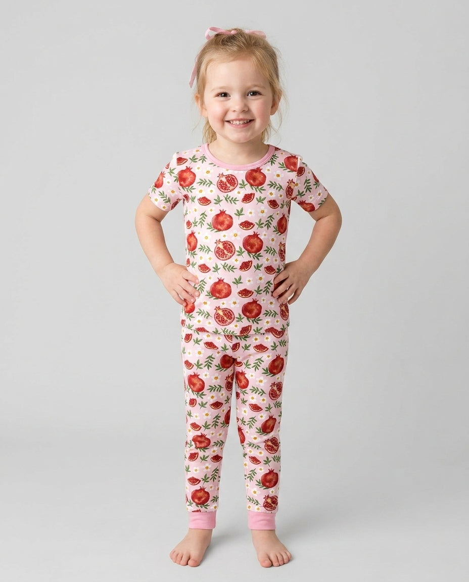 Zweiteiliges, kurzärmliges Pyjama-Set mit Marienkäfern