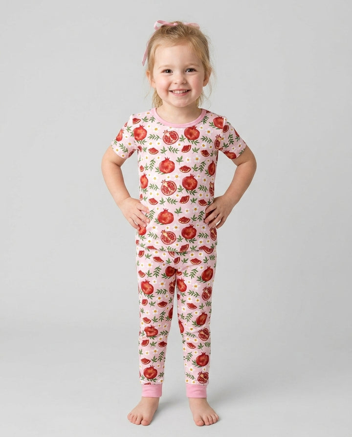 Zweiteiliges, kurzärmliges Pyjama-Set mit Marienkäfern