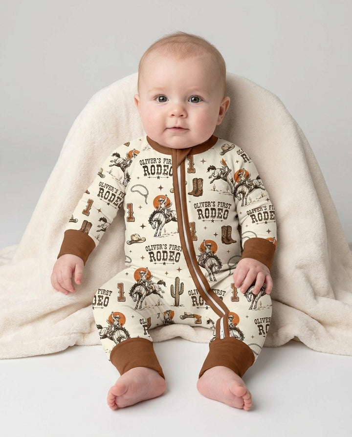 Gerippte Babykleidung mit individuellem Foto - Weich &amp; Skizzenhaft