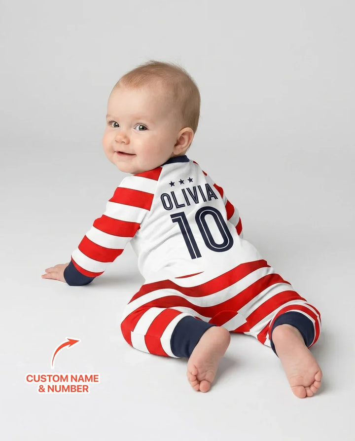Custom Name USA Spirit Bamboo Convertible Zippy