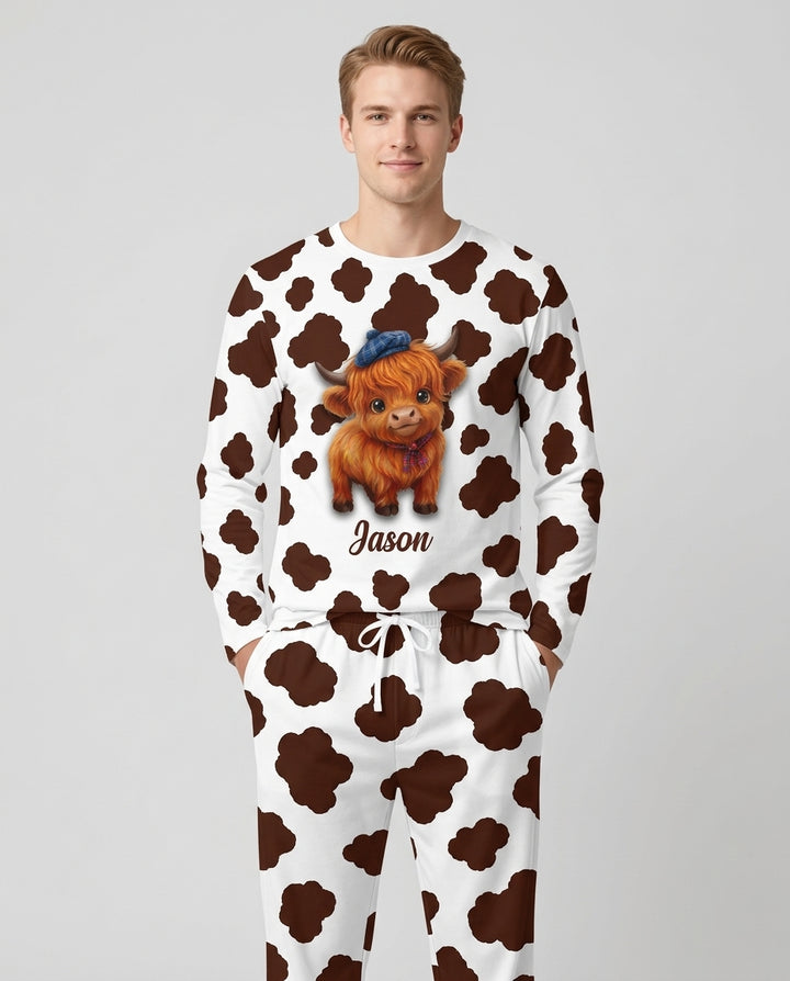 Cozy Moo Dreams Bamboo Men's Pajama Set