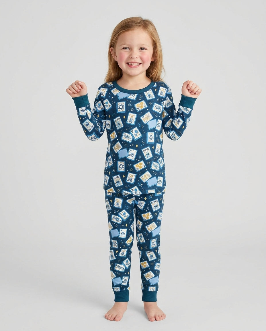 Love And Lights Bamboo Two Piece Long Sleeve Pajama Set