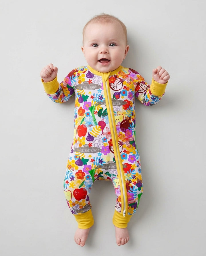 Gerippte Babykleidung mit individuellem Foto - Weich &amp; Skizzenhaft