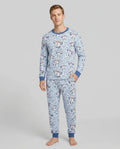Happy Soccer Ball Family Matching Bamboo Men's Pajama Set