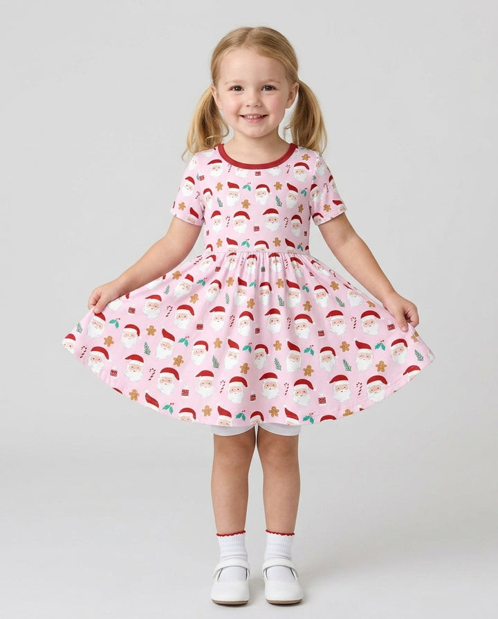 Christmas Sweet Santa Bamboo Twirl Dress