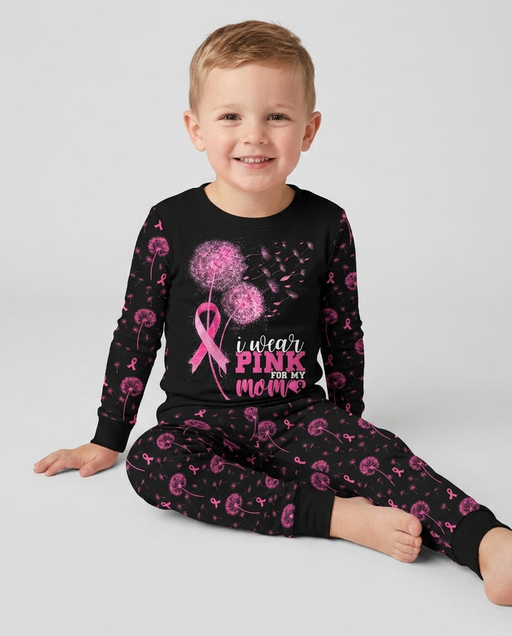 Dandelion Pink For Mom Bamboo Two Piece Long Sleeve Pajama Set