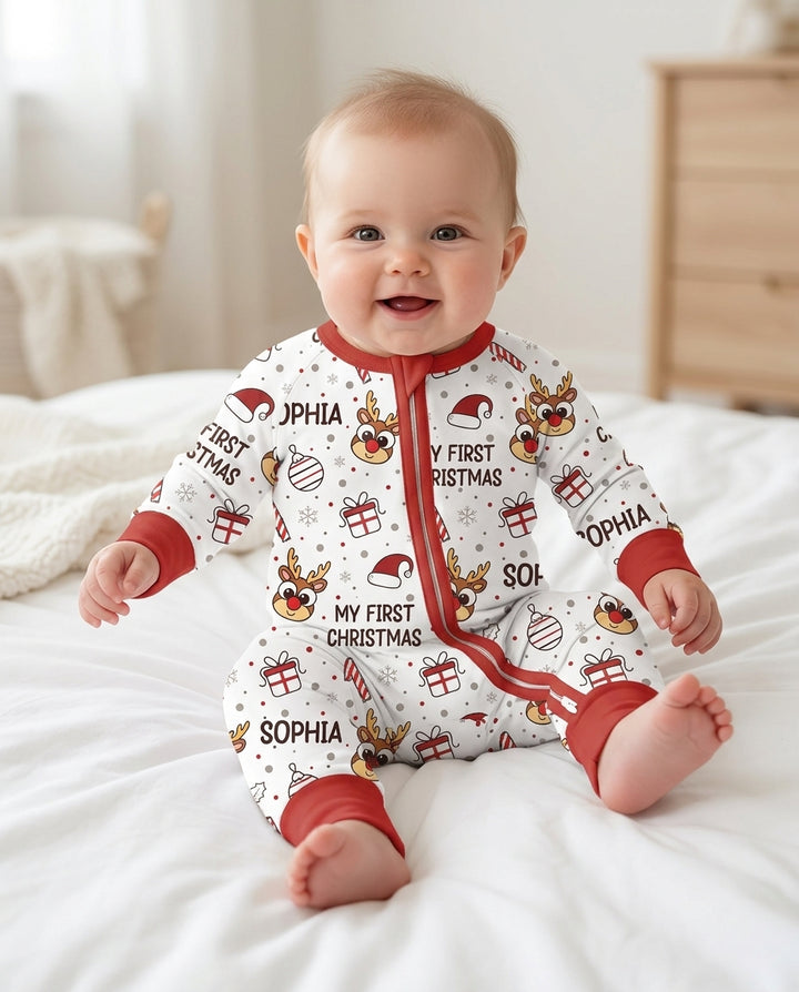 Gerippte Babykleidung mit individuellem Foto - Weich &amp; Skizzenhaft