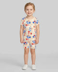 Template Zweiteiliges Pyjama-Set mit kurzen Ärmeln und Shorts