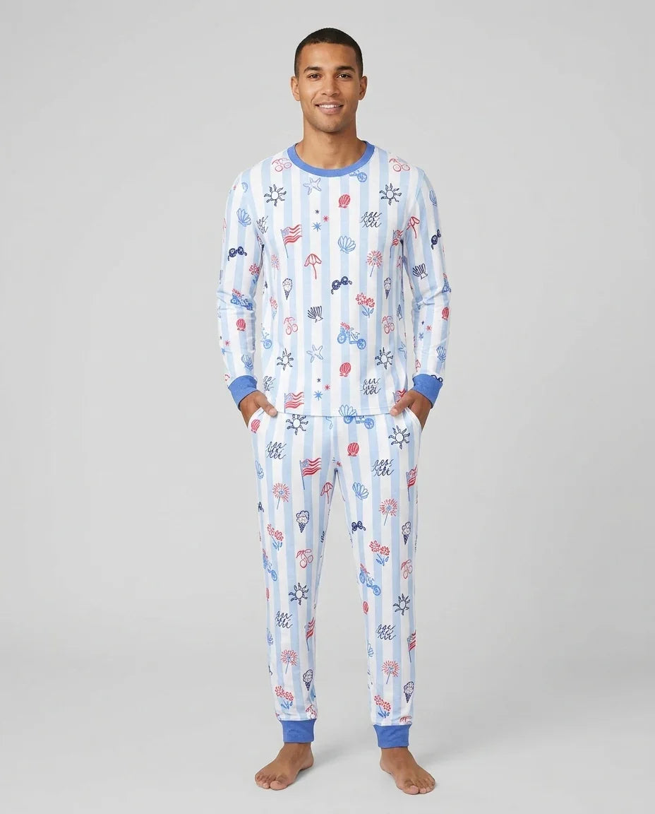 Vorlage Herren-Pyjama-Set