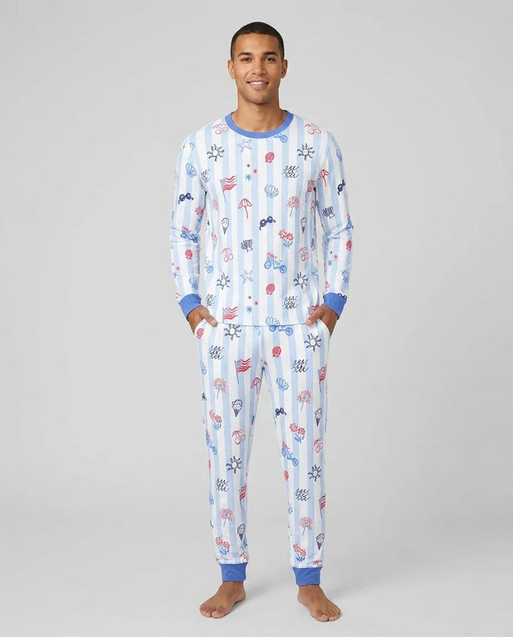 Vorlage Herren-Pyjama-Set