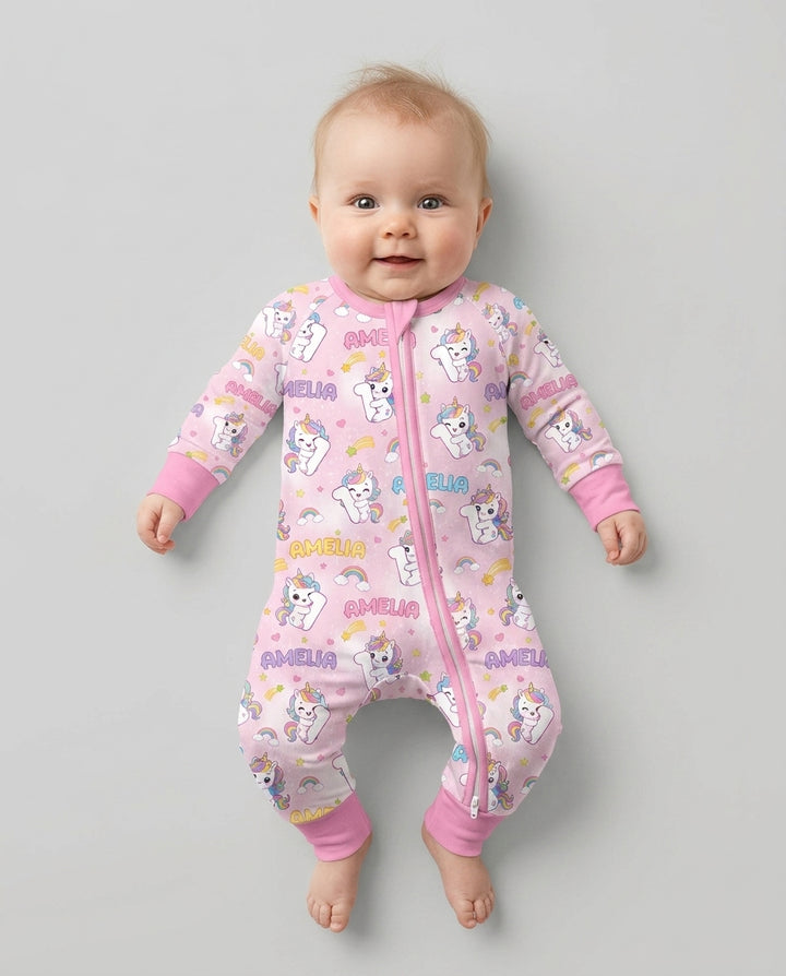 Gerippte Babykleidung mit individuellem Foto - Weich &amp; Skizzenhaft