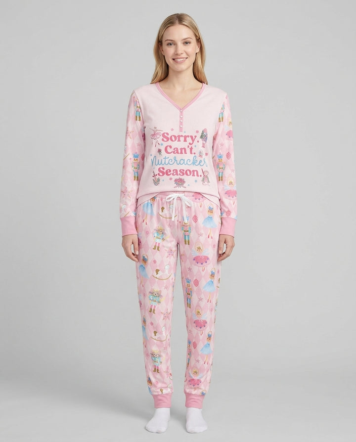 Sorry Can't Nutcracker Season Ballet Christmas Bamboo Women Pajama Set