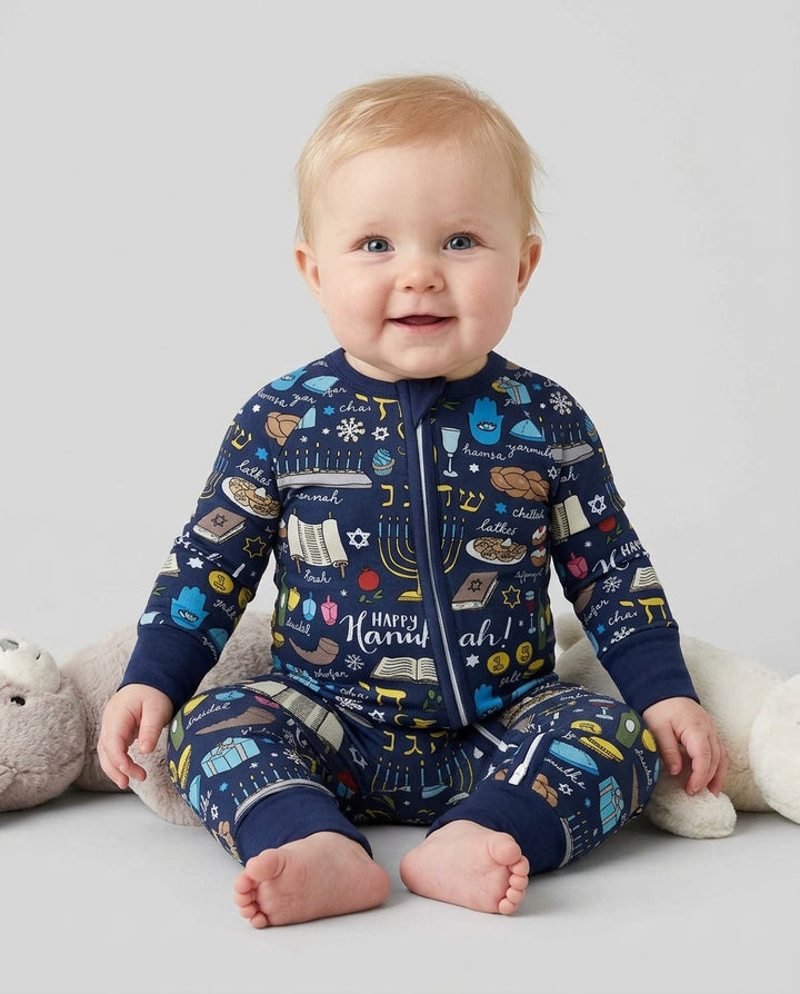 Happy Hanukkah 2026 Bamboo Convertible Zippy