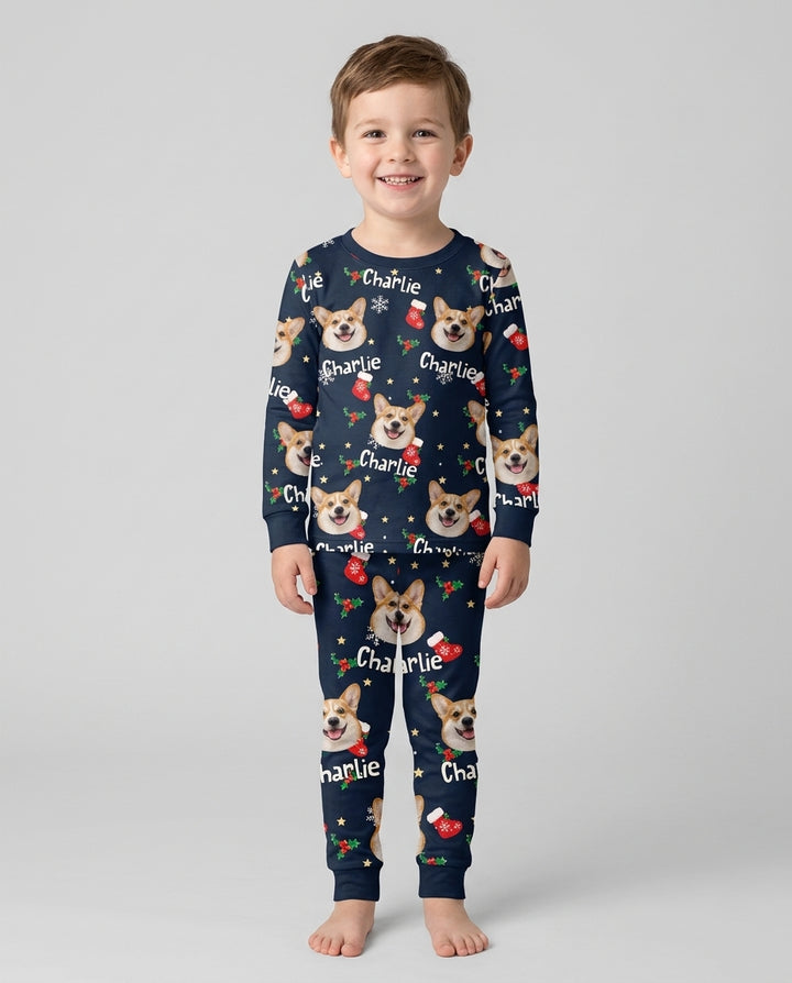 My Furry Christmas Bamboo Two Piece Long Sleeve Pajama Set