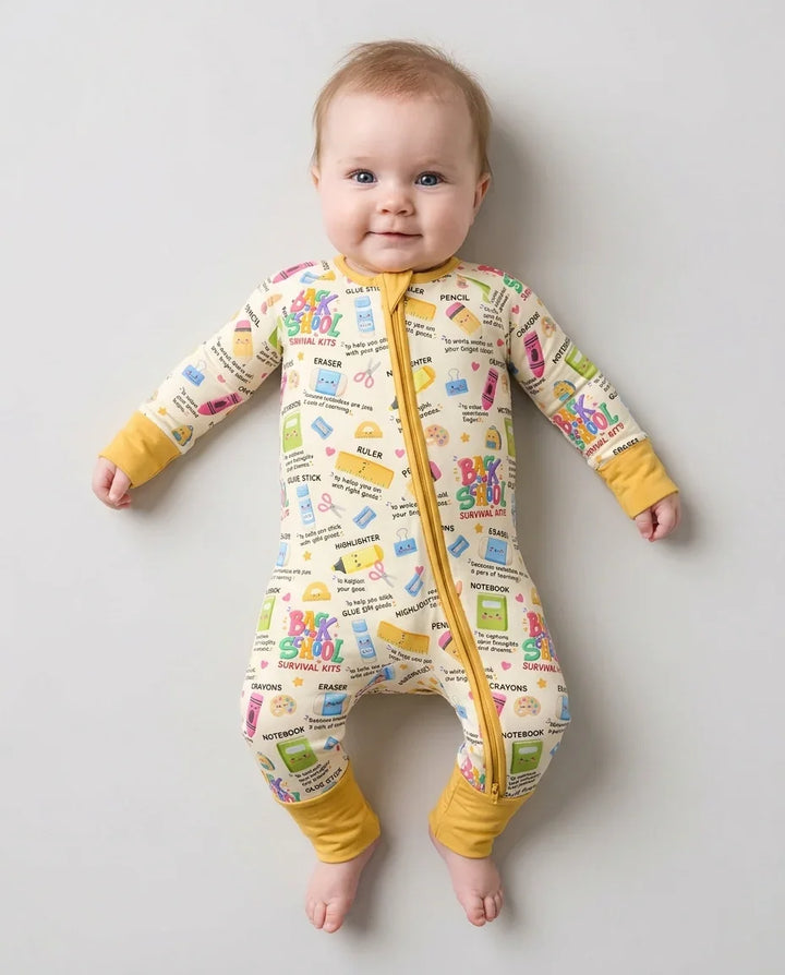 Gerippte Babykleidung mit individuellem Foto - Weich &amp; Skizzenhaft