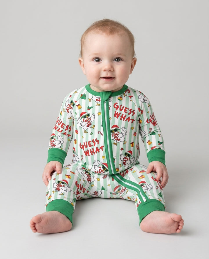 Guess What Chicken Butt Christmas Bamboo Convertible Zippy