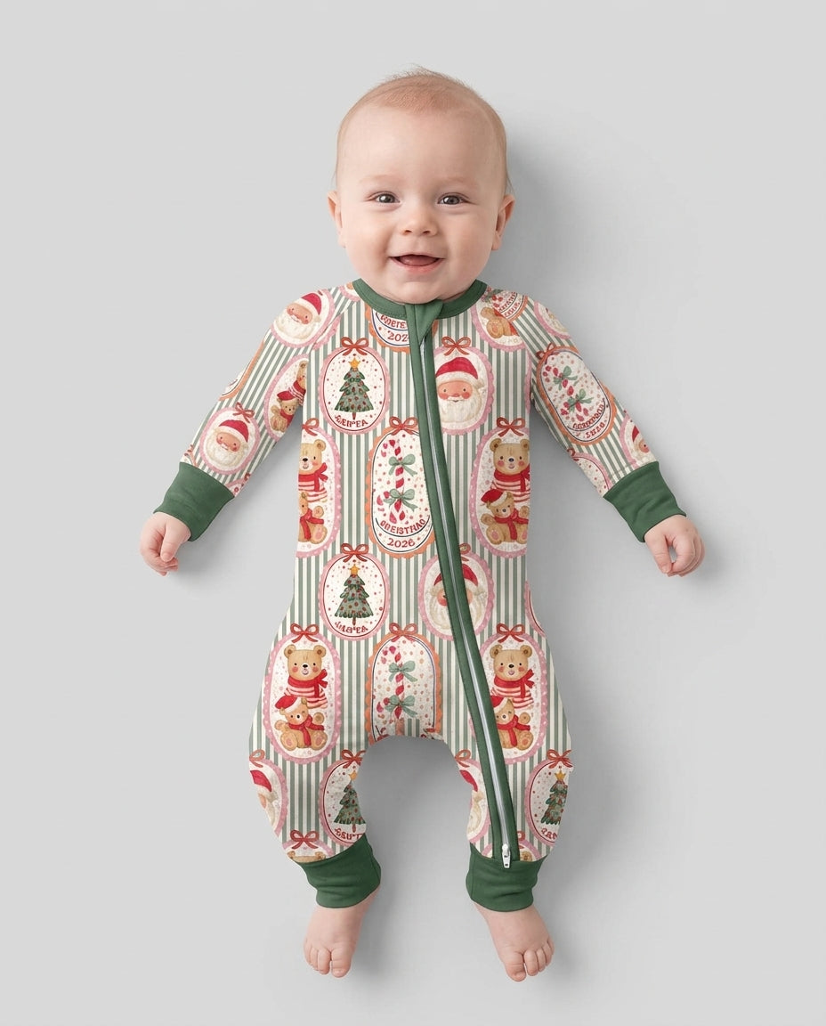 Teddy Bear Christmas Bamboo Convertible Zippy