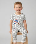 Zweiteiliges, kurzärmliges Pyjama-Set mit Marienkäfern