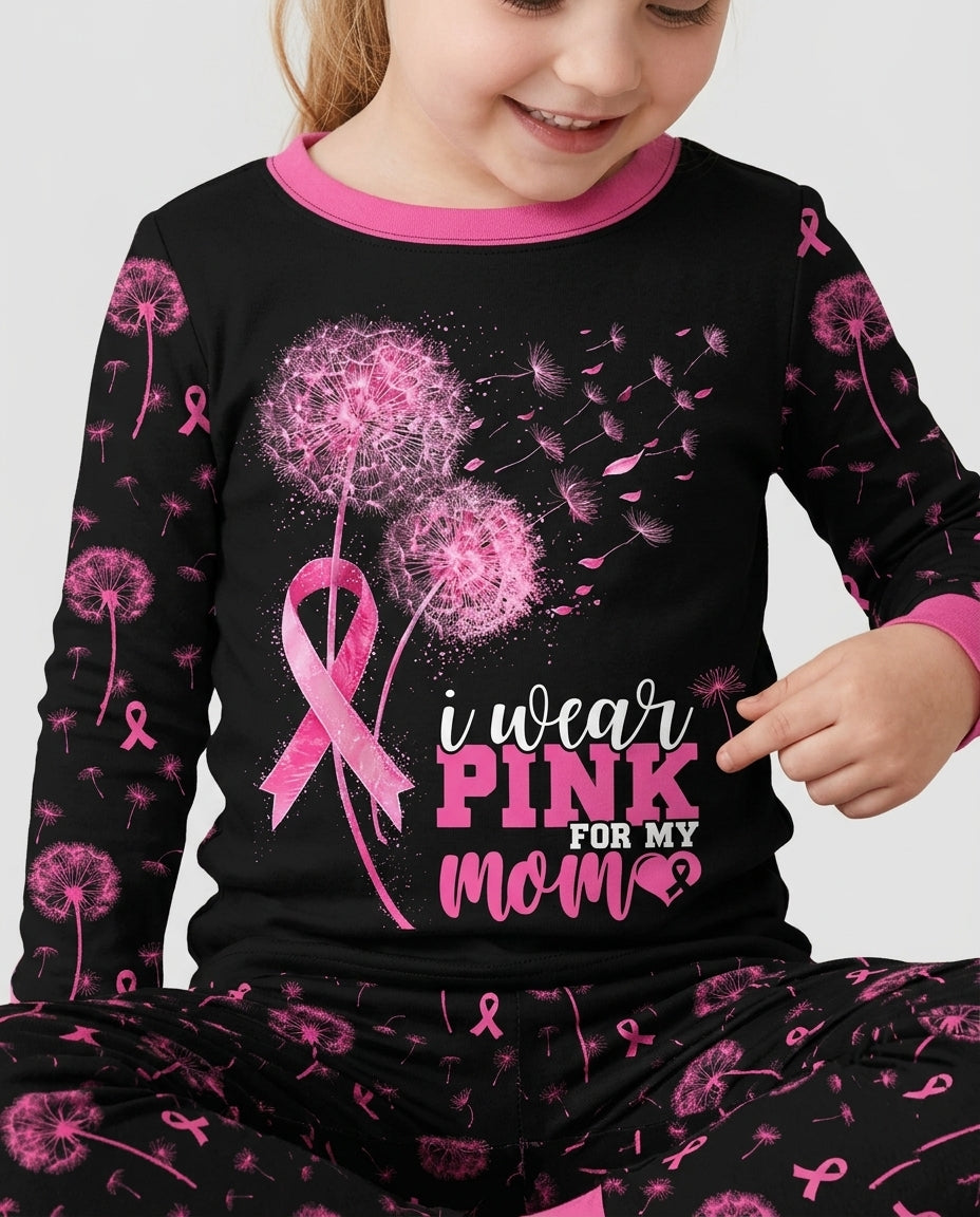 Dandelion Pink For Mom Bamboo Two Piece Long Sleeve Pajama Set
