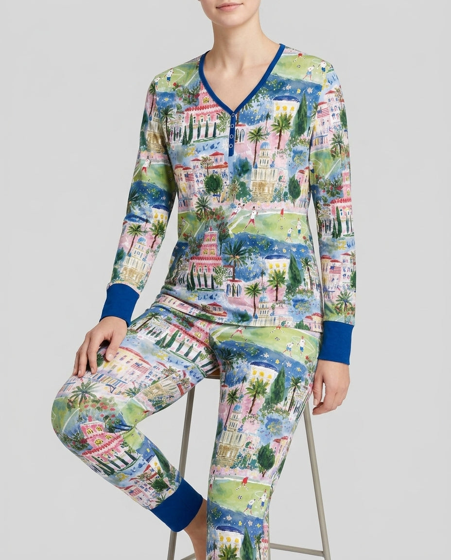 Vorlage Bambus Damen Pyjama Set