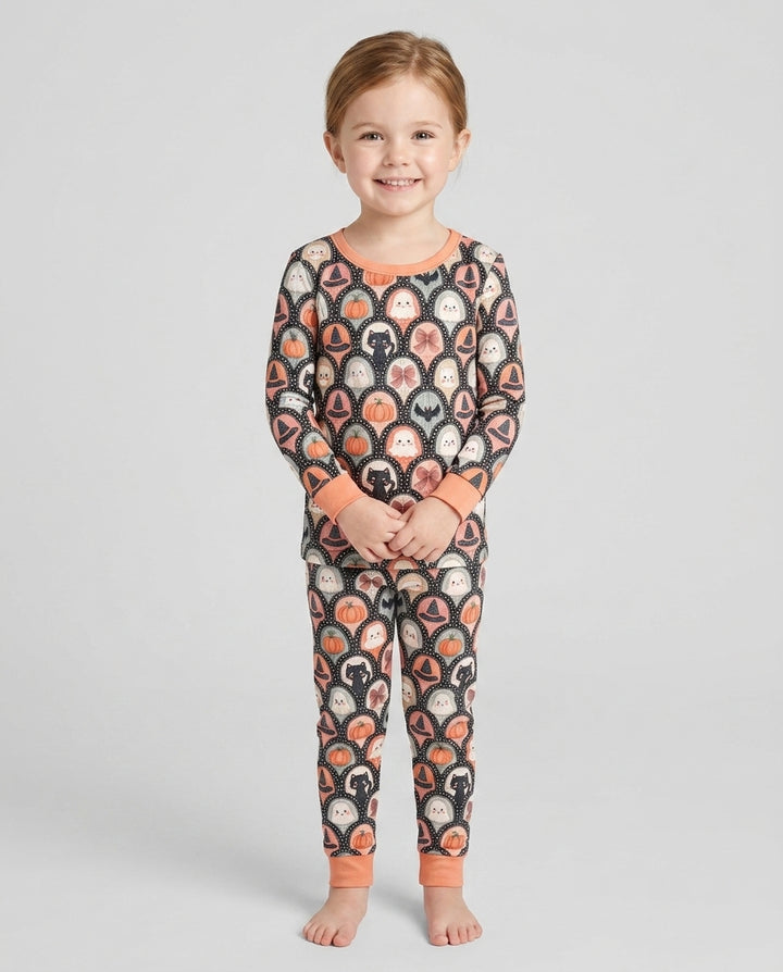 Coquette Halloween Bamboo Two Piece Long Sleeve Pajama Set