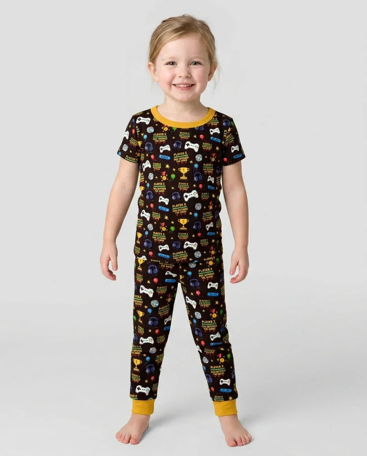 Zweiteiliges, kurzärmliges Pyjama-Set mit Marienkäfern