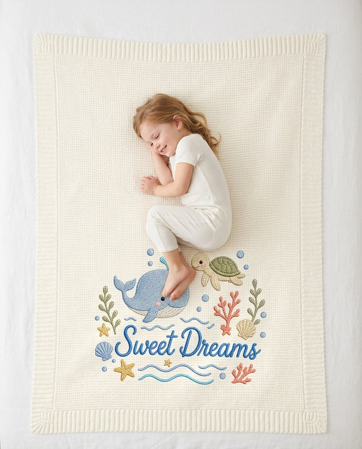 Sweet Dreams Baby Cotton Blanket