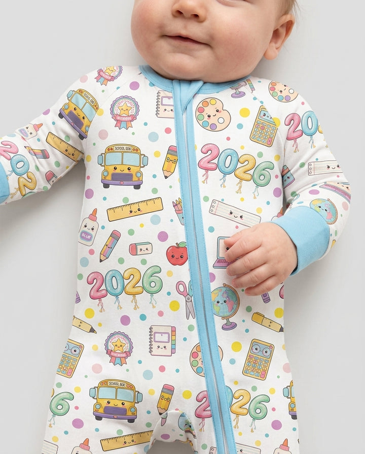 Gerippte Babykleidung mit individuellem Foto - Weich &amp; Skizzenhaft