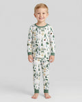 Winter Woodland Village Bamboo Two Piece Long Sleeve Pajama Set