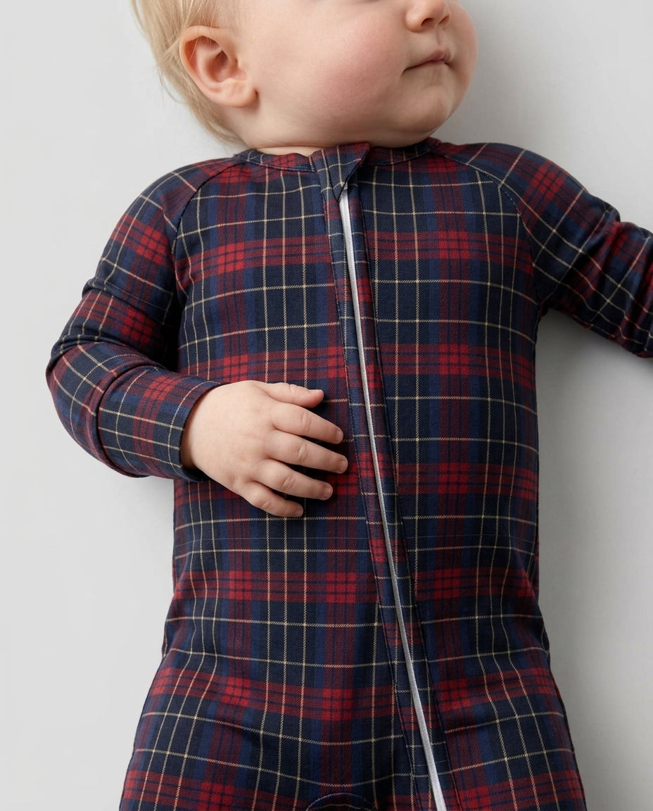 North Pole Plaid Bamboo Convertible Zippy