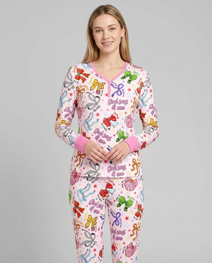 Vorlage Bambus Damen Pyjama Set