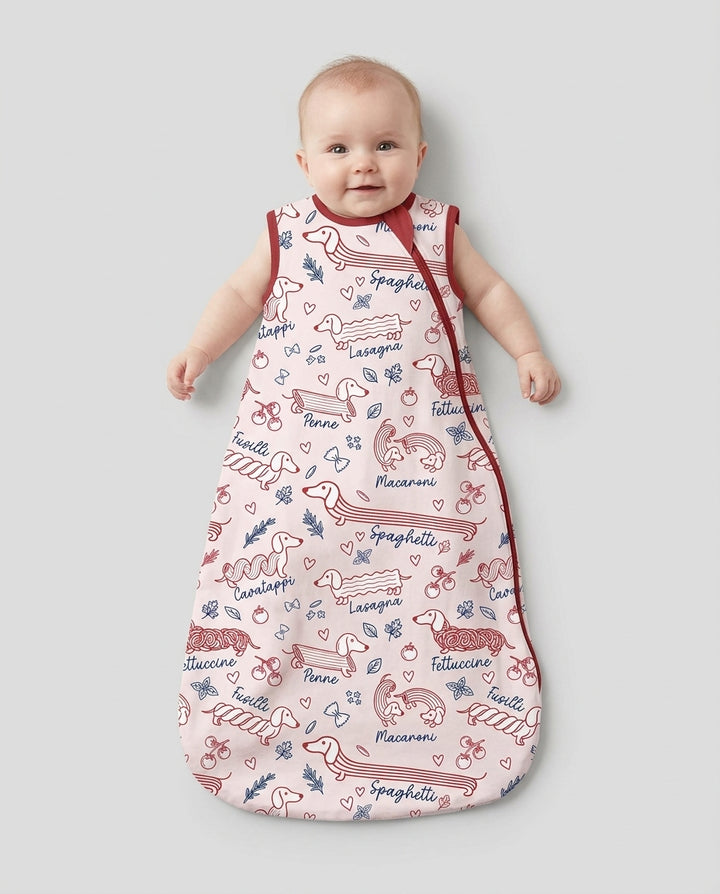 Funny Dachshund Pasta Pups Bamboo Sleep Bag