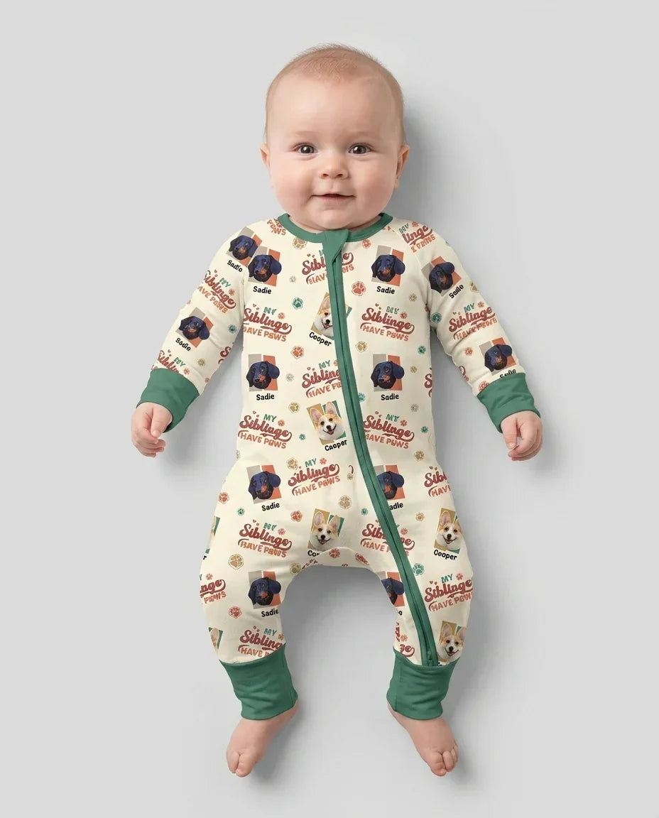 Gerippte Babykleidung mit individuellem Foto - Weich &amp; Skizzenhaft