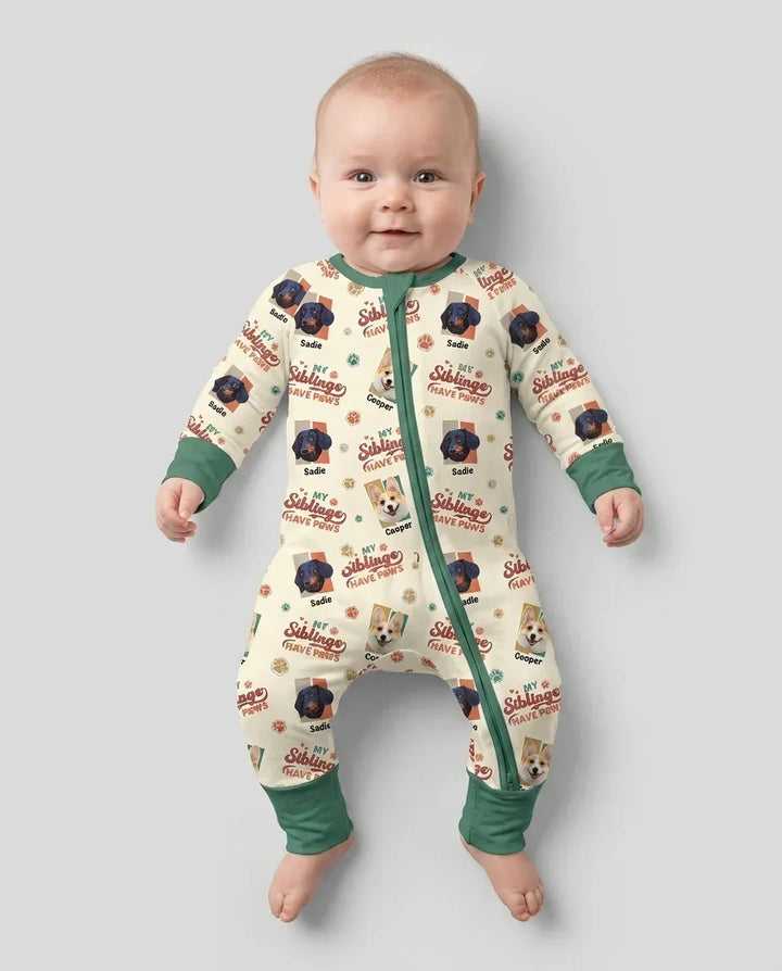 Gerippte Babykleidung mit individuellem Foto - Weich &amp; Skizzenhaft