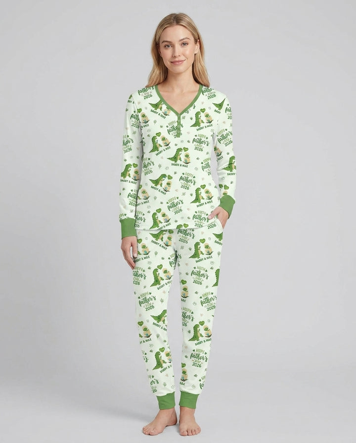 Template Damen Pyjama-Set aus personalisiertem Bambus