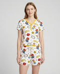Little Cowgirl Bamboo Women Short Sleeve Short Pajama Set