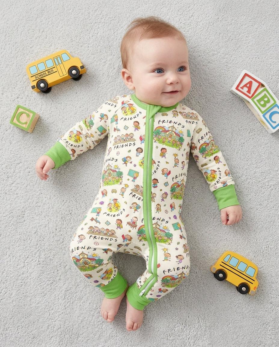 Gerippte Babykleidung mit individuellem Foto - Weich &amp; Skizzenhaft