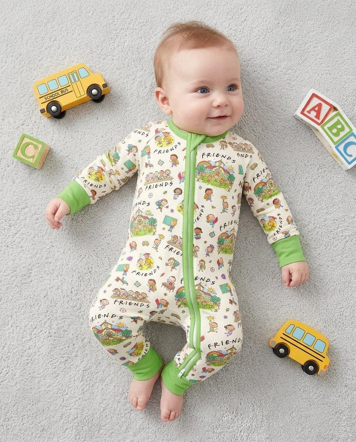 Gerippte Babykleidung mit individuellem Foto - Weich &amp; Skizzenhaft