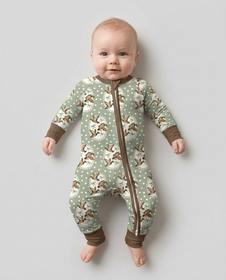 Dapper Ducks & Bows Bamboo Convertible Zippy