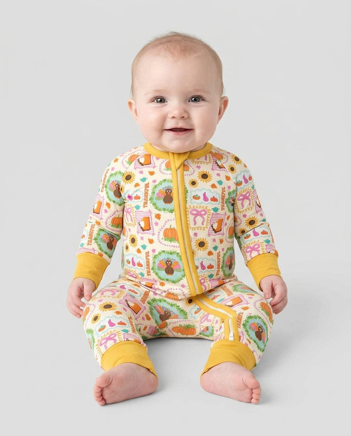 Sweet Thanksgiving Harvest Bamboo Convertible Zippy