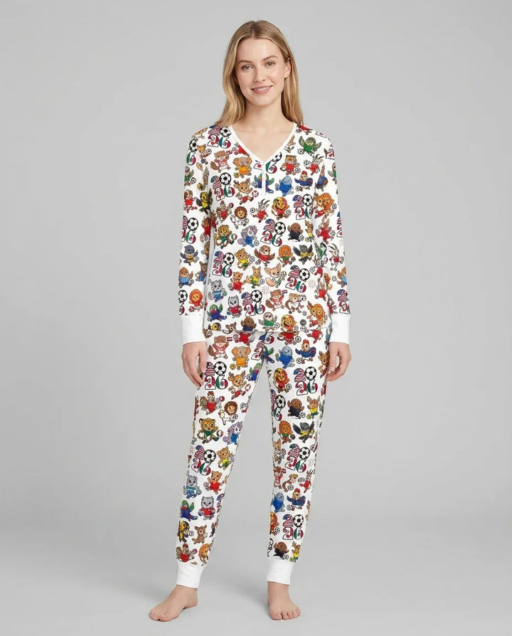 Vorlage Bambus Damen Pyjama Set