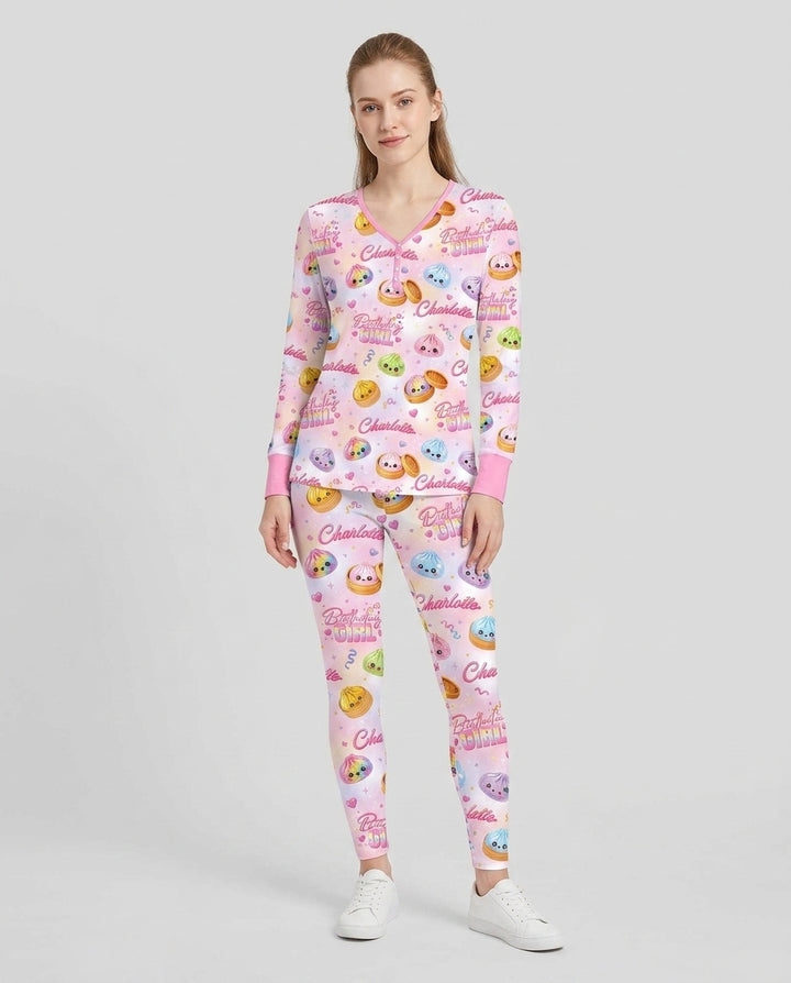 Vorlage Bambus Damen Pyjama Set