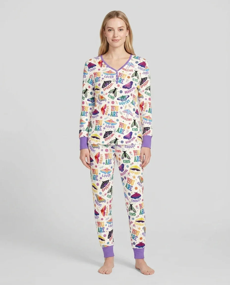 Vorlage Bambus Damen Pyjama Set