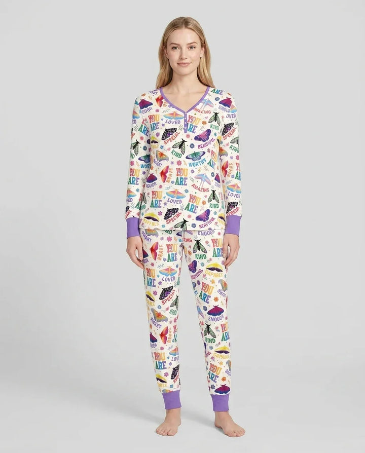 Vorlage Bambus Damen Pyjama Set