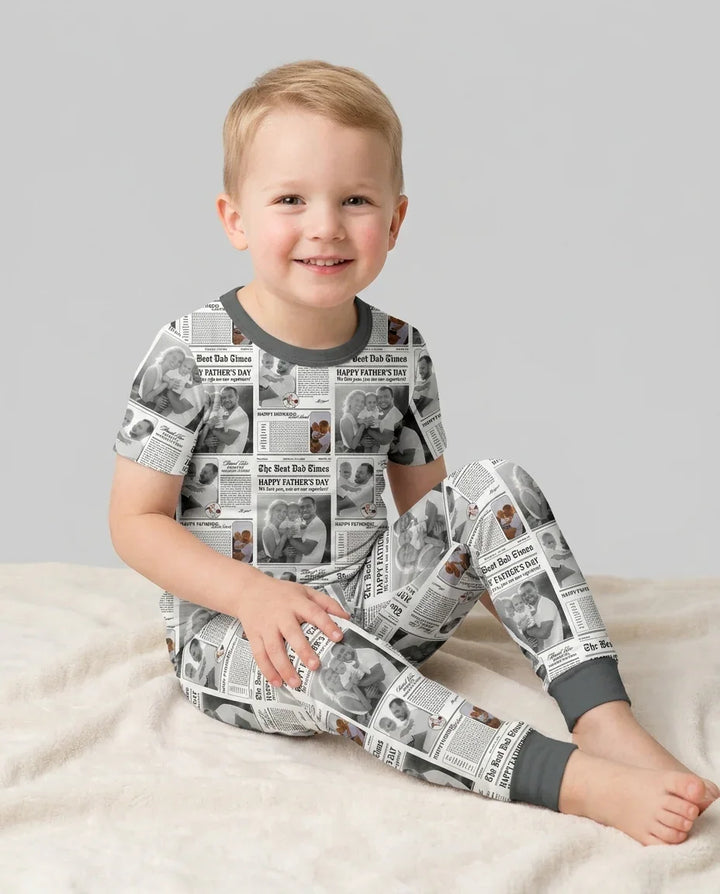 Zweiteiliges, kurzärmliges Pyjama-Set mit Marienkäfern