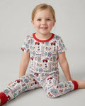 Zweiteiliges, kurzärmliges Pyjama-Set mit Marienkäfern