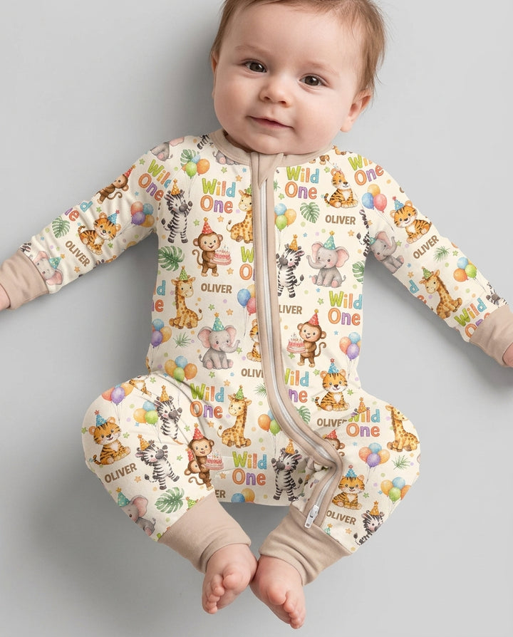 Gerippte Babykleidung mit individuellem Foto - Weich &amp; Skizzenhaft
